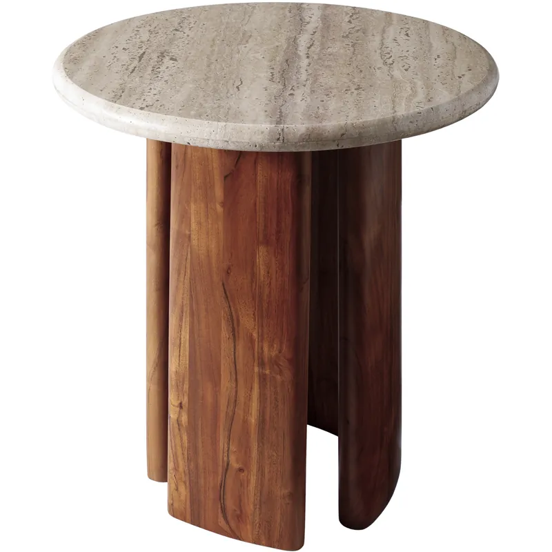 Abacus 20.47 X 19.69 inch Brown / Brown / Beige End Table Bulk Order