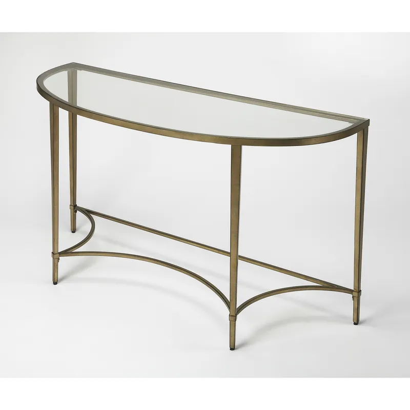 Limited Time Butler Loft Monica Gold 50 X 18 inch Antique Gold Console/Sofa Table