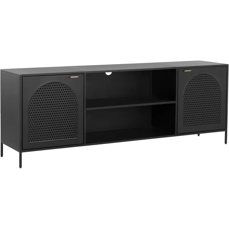 Order Now Aziza 72 inch Black Media Console & Cabinet