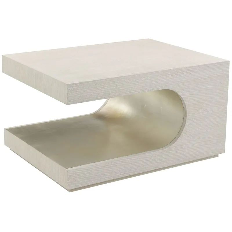 Best Price Groove 32.25 X 24.25 inch Silver Cocktail Table