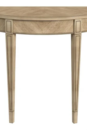 Affordable Hampton Demilune Console Table in Beige