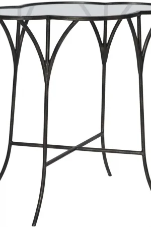 Adhira 24 X 24 inch Glass Accent Table While Supplies Last