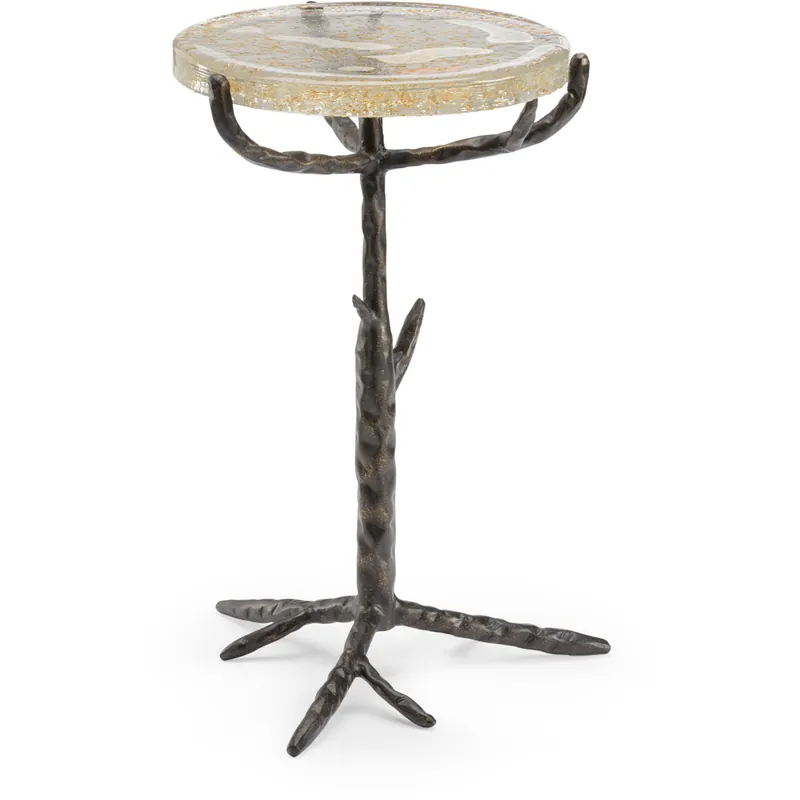 Secure Checkout Chelsea House 20 X 14 inch Seeded/Bronze Side Table