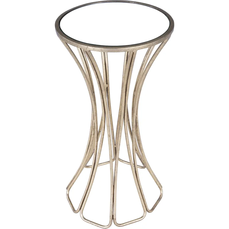 Express Delivery Faruh Metal & Mirror End or Side Table