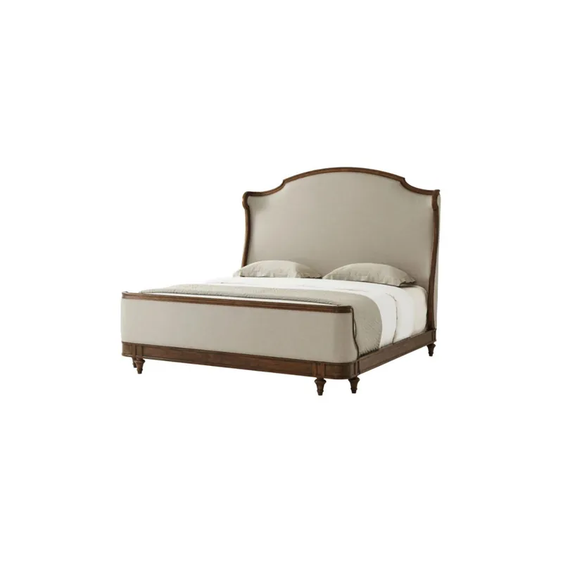 Tavel Beech and Oak Veneer King Bed Hassle-Free Returns