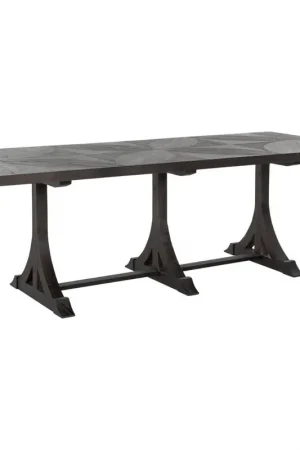 Adams 94 X 39 inch Cerused Forest Black Dining Table Top Pick