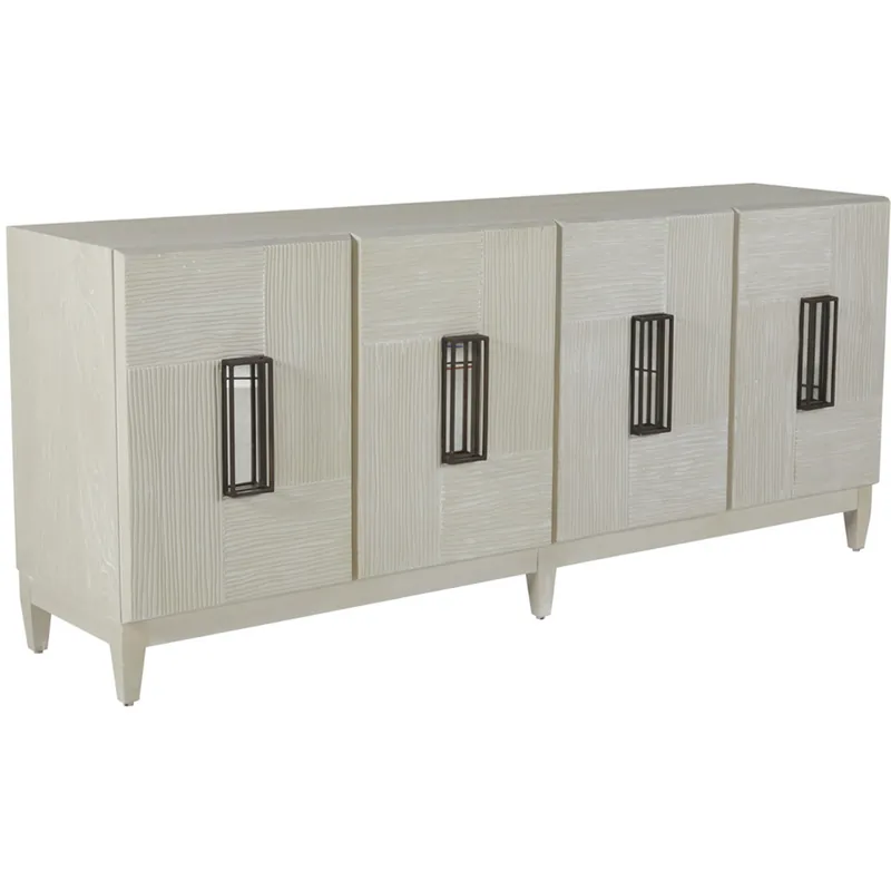 Tilden Cerused White / Antique Bronze / Antique Mirror Cabinet Same Day Shipping