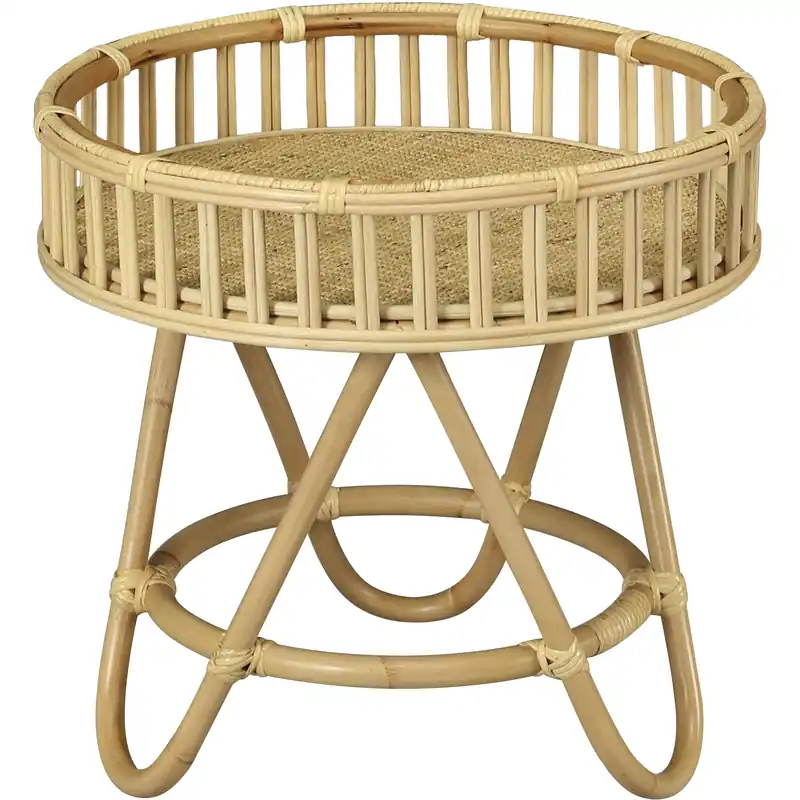 Worldwide Shipping Tika 22 X 22 inch Natural Accent Table