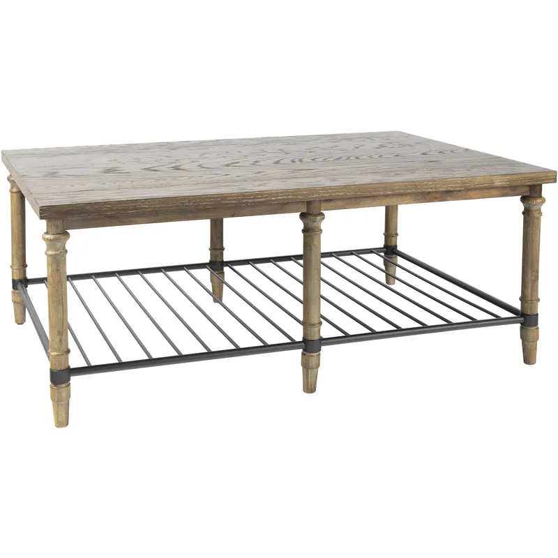 Shop Now Beacon Hill 50 X 32 inch Brown with Black Coffee Table