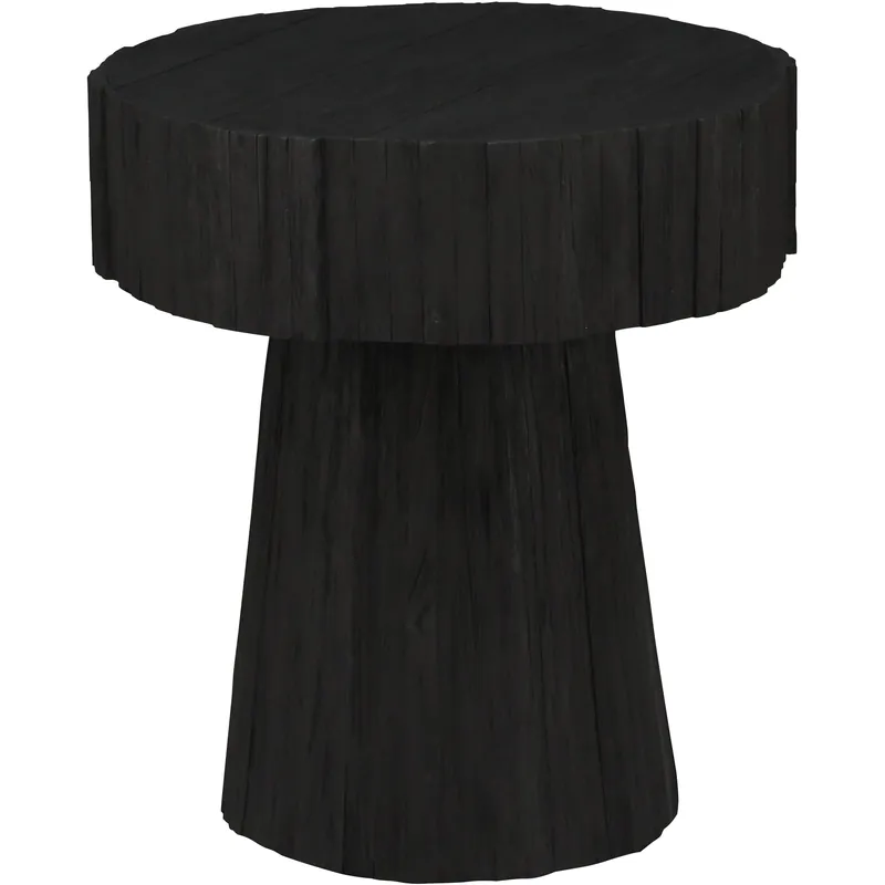 Direct From Manufacturer Minato 24 X 22 inch Shou Sugi Ban Accent Table