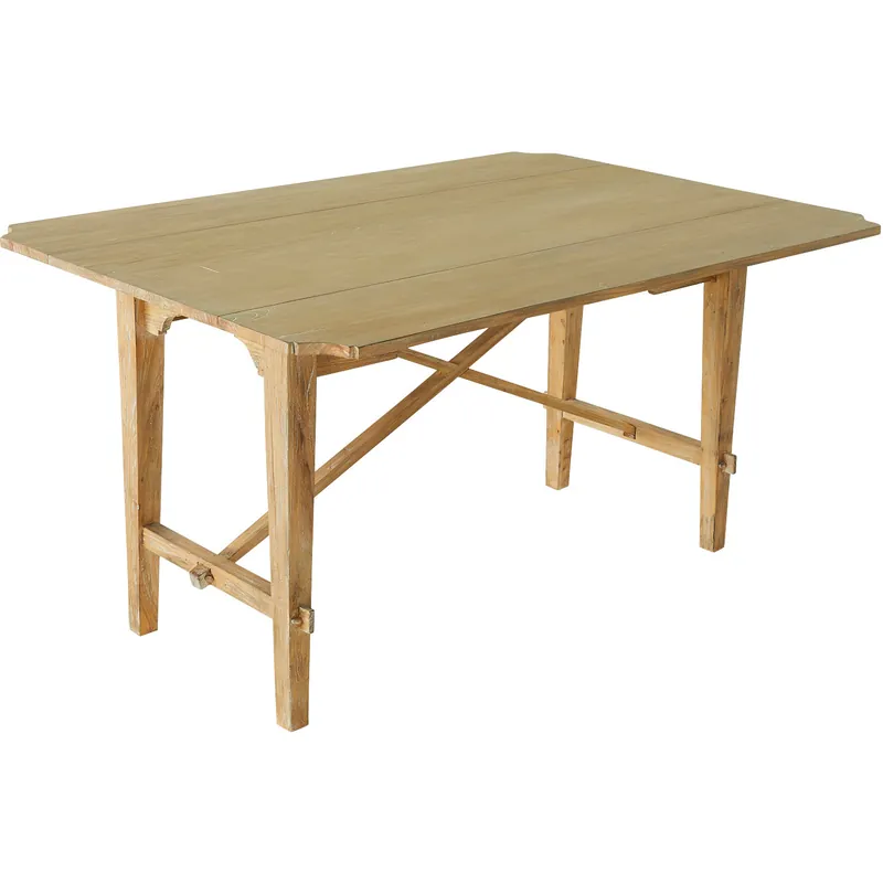 Faulner 60 X 31.25 inch Aged Natural Grey / Texture Black Iron Dining Table Flash Sale
