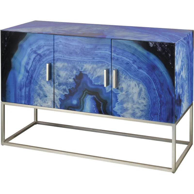 Buy Online Five-O Blue Agate with Silver Cabinet