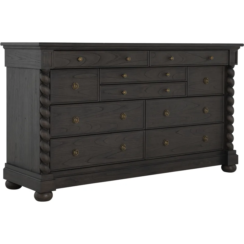 Trending Burkhardt Cerused White / Dark Antique Bronze Dresser