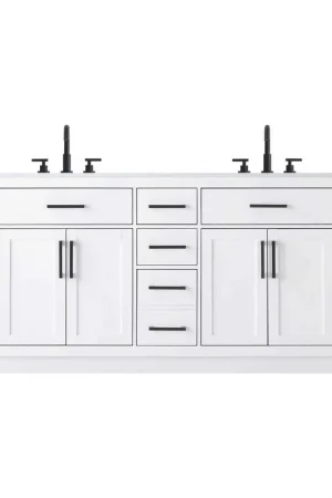 Alden 84 X 35 inch White Bathroom Vanity Cabinet Time-Limited