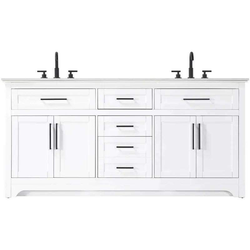 Remington 72 X 35 inch White Bathroom Vanity Cabinet Hassle-Free Returns