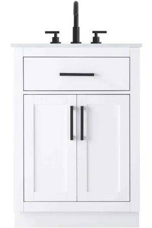 Alden 24 X 35 inch White Bathroom Vanity Cabinet Budget