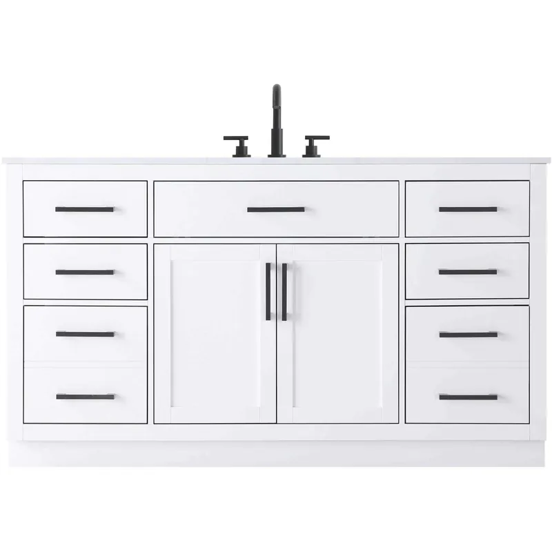 Buy Today Alden 60 X 35 inch White Bathroom Vanity Cabinet