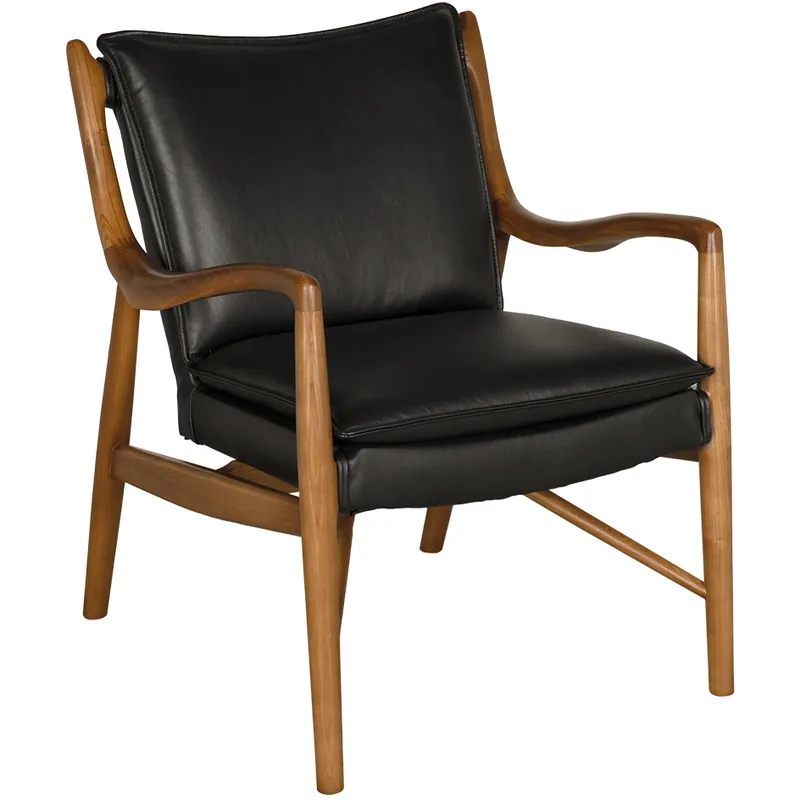 Luxury Weston Dark Walnut Occasional Chair