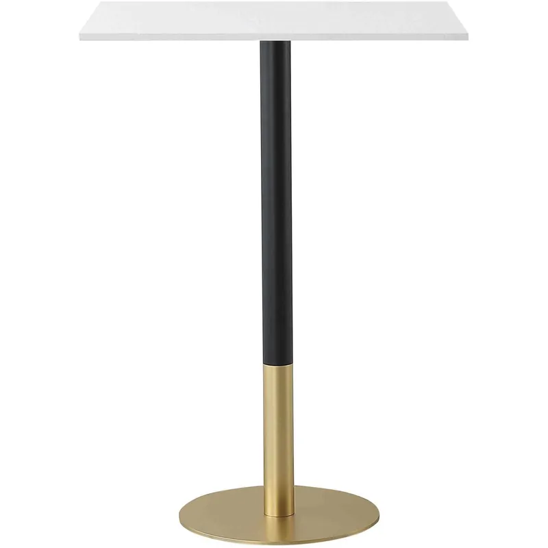 Get Yours Ronan 39.5 X 28 inch White and Gold Pub Table