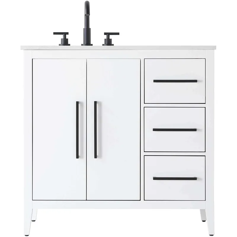 Millie 36 X 35 inch White Bathroom Vanity Cabinet Holiday Sale