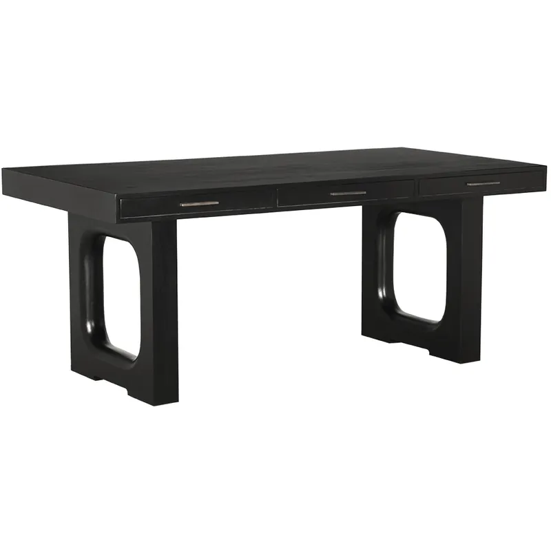 Kirk 72 X 36 inch Hand Rubbed Black Desk Authentic