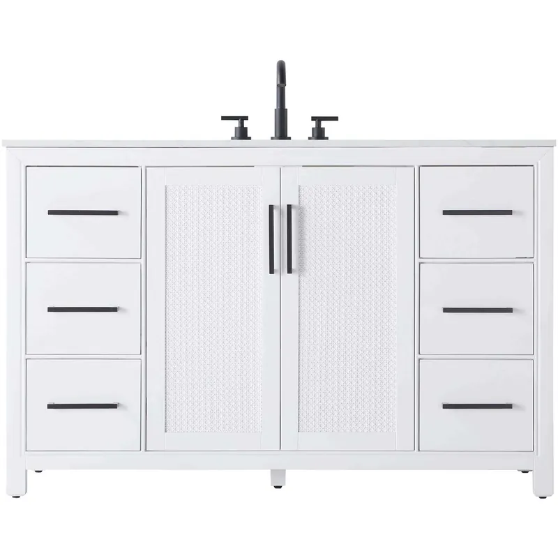 Mega Sale Alina 54 X 34 inch White Bathroom Vanity Cabinet