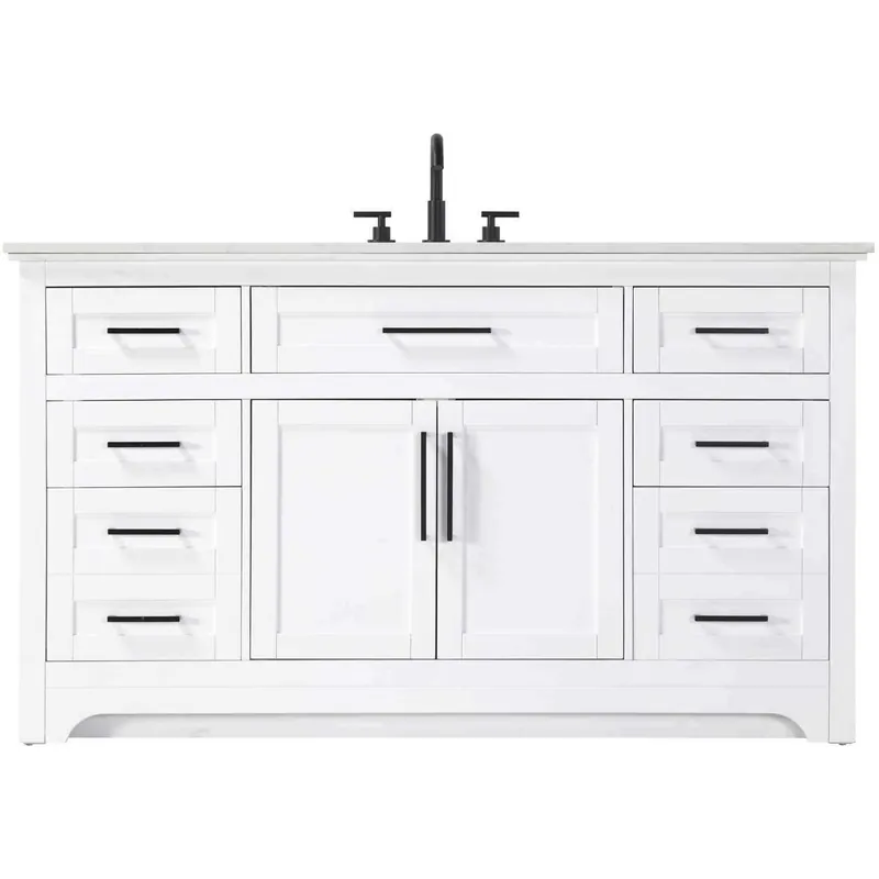Mega Sale Remington 60 X 35 inch White Bathroom Vanity Cabinet