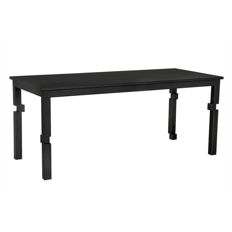 Sale Tetris 72 X 32 inch Matte Black Dining Table