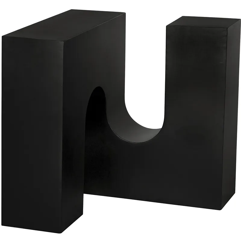 Leopold 24 X 24 inch Matte Black Side Table Wholesale