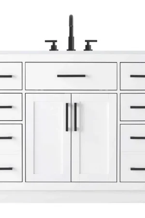 Alden 48 X 35 inch White Bathroom Vanity Cabinet Direct From Factory