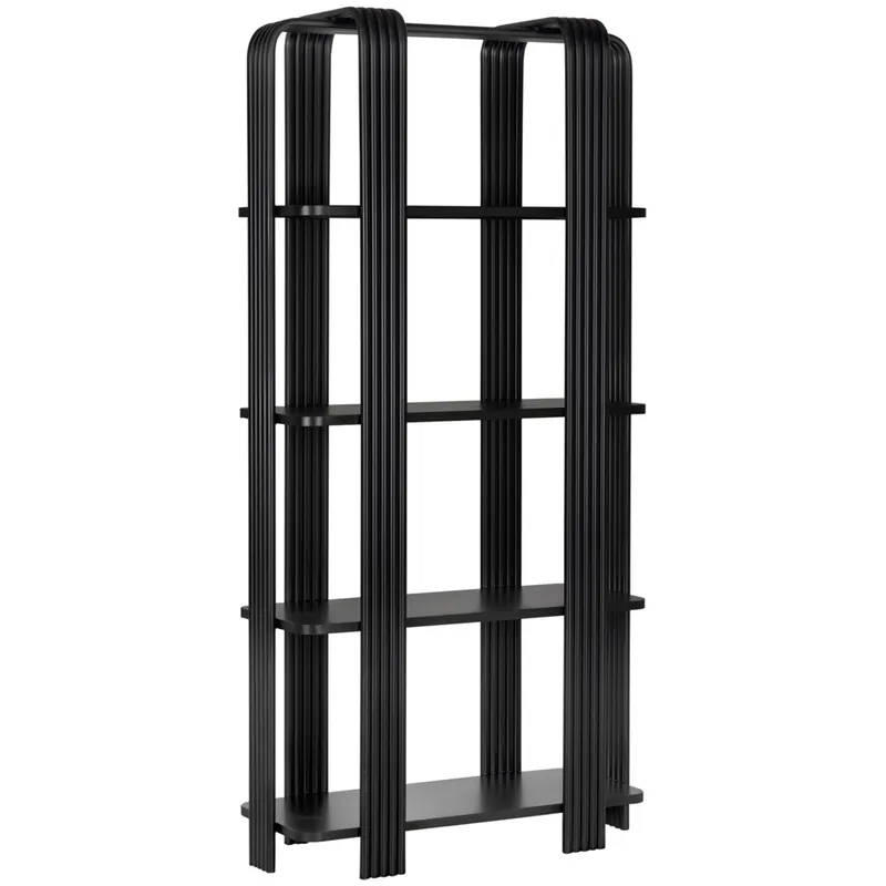 Luxury Giza Matte Black Bookcase