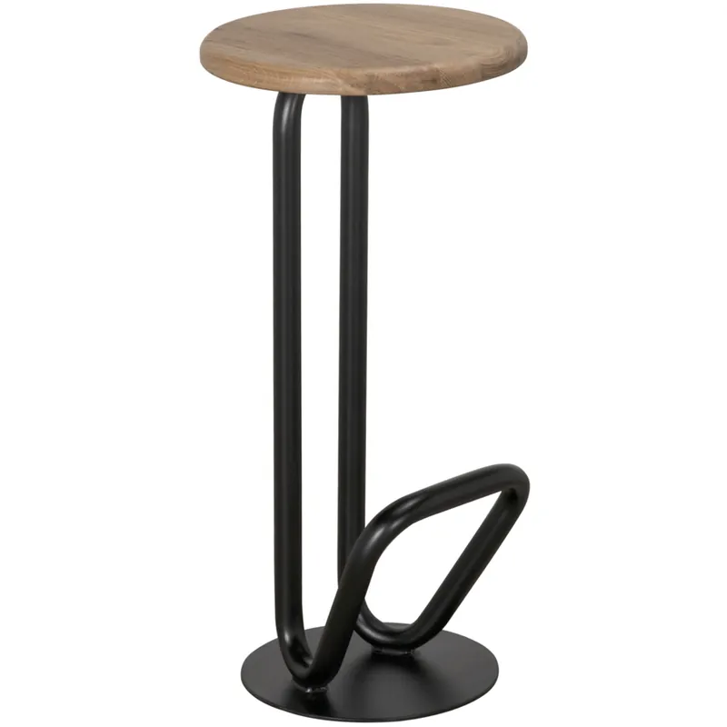 Hook 30 inch Matte Black Bar Stool, Left Order Now