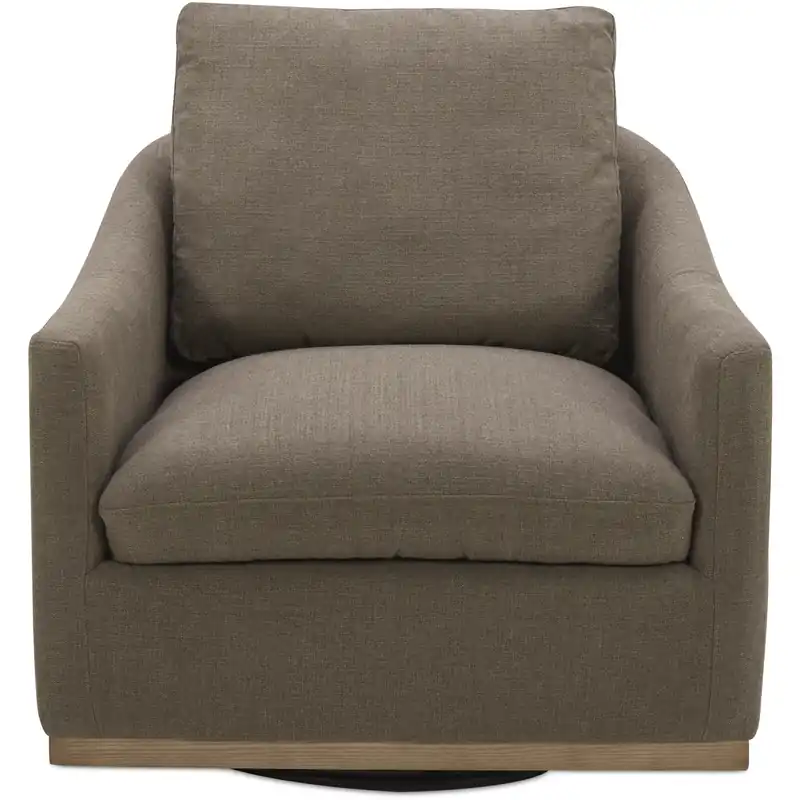 Holiday Sale Linden Grey Swivel Chair in Taupe