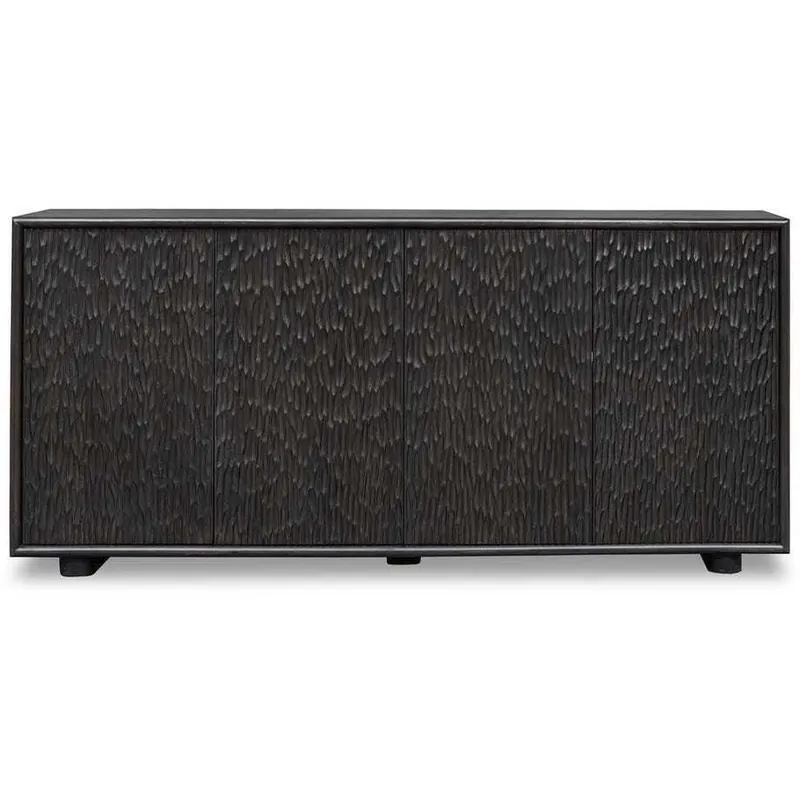 Crafted Stevenson Multi-Toned Ebony 4 Door Cabinet