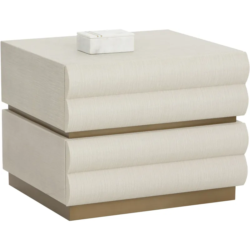 Free Returns Subira 24 X 21.5 inch Cream Nightstand