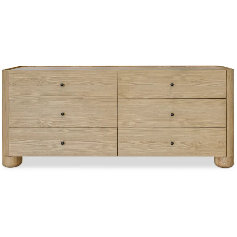 Gibson Natural Dresser, 6 Drawer Crafted