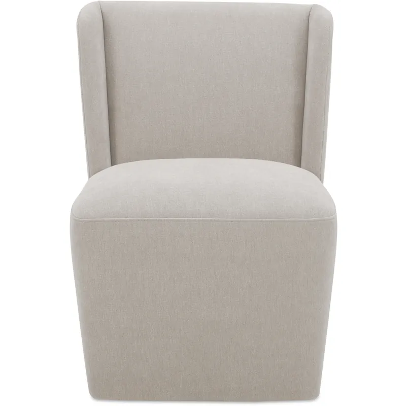 Cormac Grey Rolling Dining Chair in Taupe Factory Price