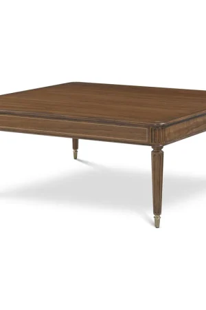 Worldwide Shipping Whilton 52 X 52 inch Cocktail Table, Wooden, Square, Althorp Living History