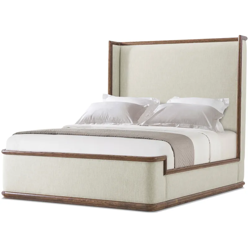 Grab Now Catalina Earth US Queen Bed, Wooden, Upholstered