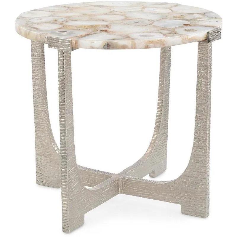 Best Price Unity Round Agate End Table