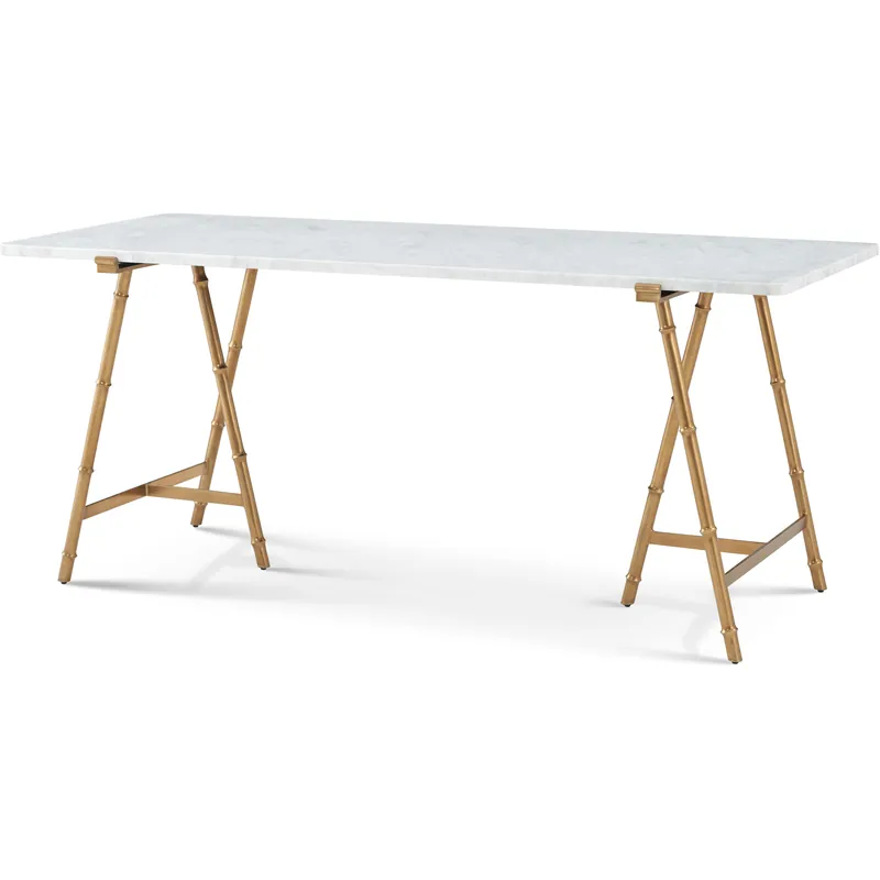 Best Choice Kesden 72 X 31.75 inch Satin Brass Writing Desk
