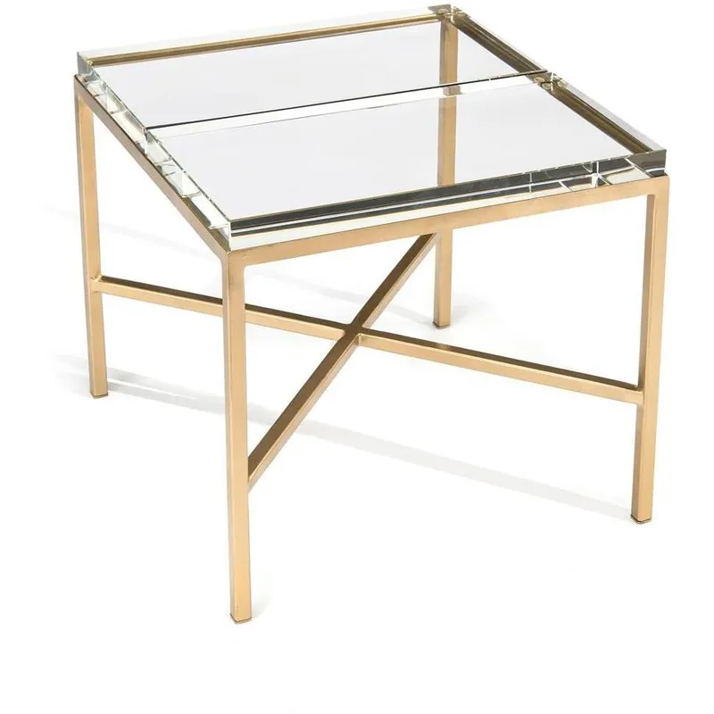 Original Double-Glass Block Bunching Table
