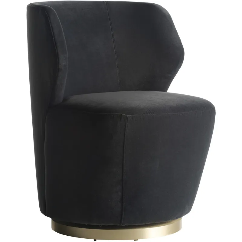 Poppy Midnight Grey and Champagne Chair Hassle-Free Returns