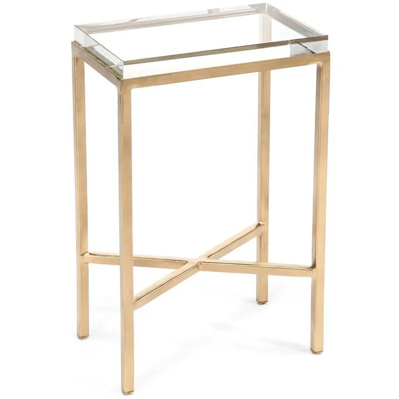 Low Price Glass Block Side Table