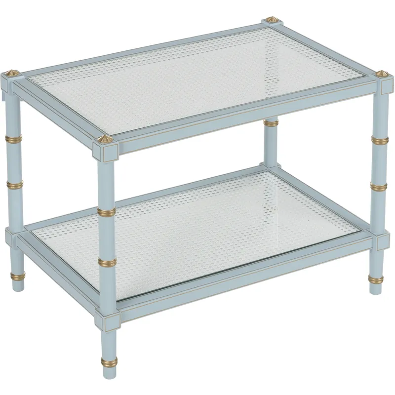 Fast Shipping Conner 32 X 24.75 inch Blue Cocktail Table