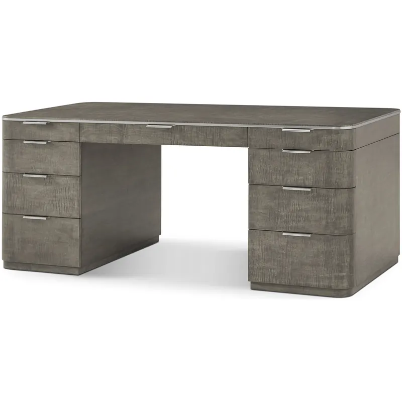 Trusted Brand Hudson 72 X 34 inch Pebble Grey Writing Desk, Wooden
