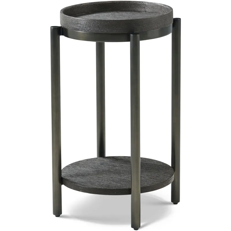 Reduced Price Repose 22 X 14.25 inch Charcoal Oak Side Table