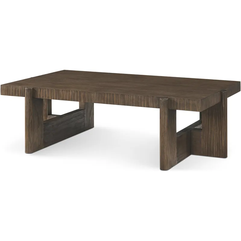 Urbane 57 X 35 inch Campfire Cocktail Table, Wooden Direct From Factory