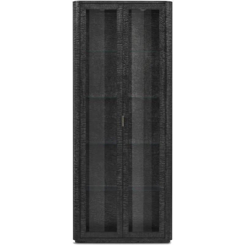 Best Choice Kesden Silent Black Curio Cabinet, Wooden with Glass