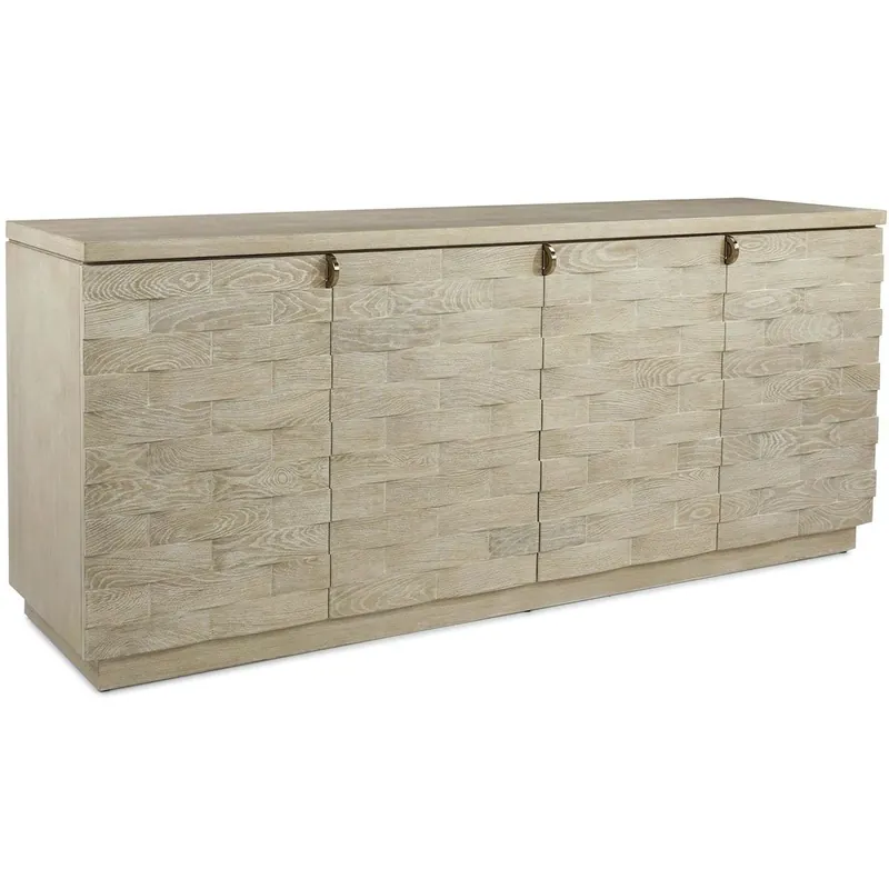 Tessere 84.5 X 21 inch Limed Credenza, 4 Door Budget